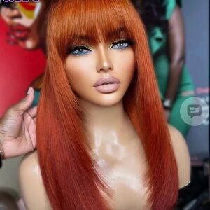 Elegant Auburn Wig for Women